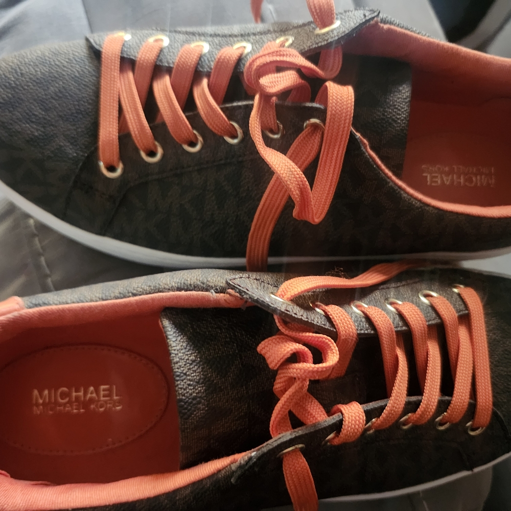 Michael Kors Women's Brown and Orange Sneakers